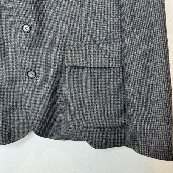 THE KOOPLES SPORT Sport Coat with Zip Out Waistcoat EU52 (US42) Small Plaid Navy - Picture 5 of 13